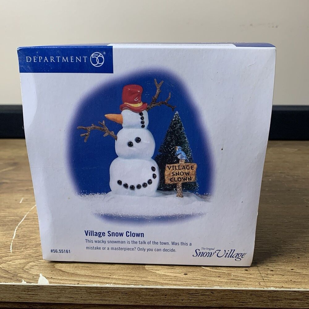 Department 56 Village Snow Clown for Snow Village No. 55161 Retired 2002